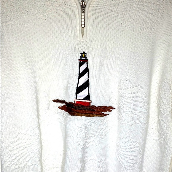 Beautiful light house sweater size 12 - Picture 3 of 6
